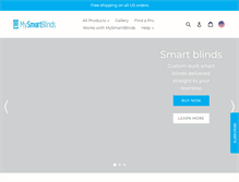 Tablet Screenshot of mysmartblinds.com